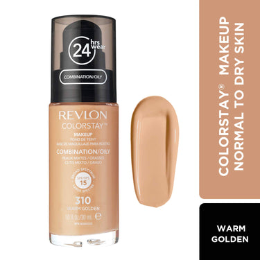 REVLON Matte Colorstay Combination/Oily Skin, Spf 15 Liquid Full Coverage Foundation For All Skin Type - Warm Golden, 30Ml